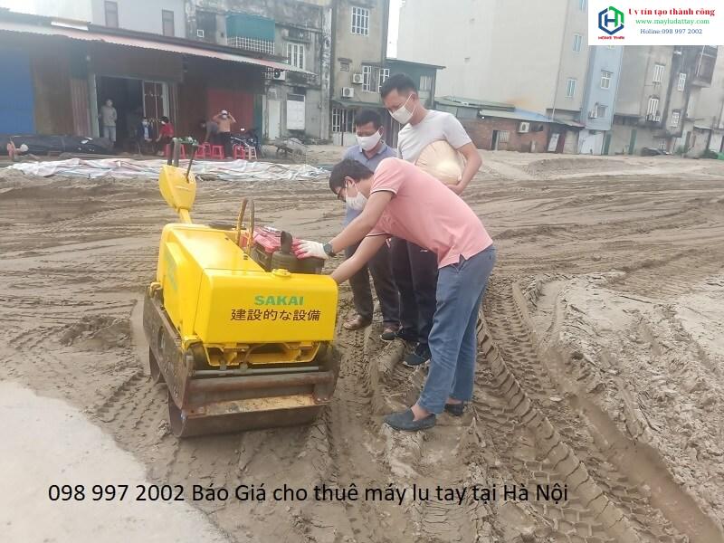 báo giá cho thuê máy lu tay tại Hà Nội