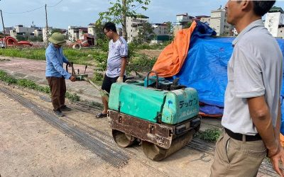 cho thuê máy lu dắt tay